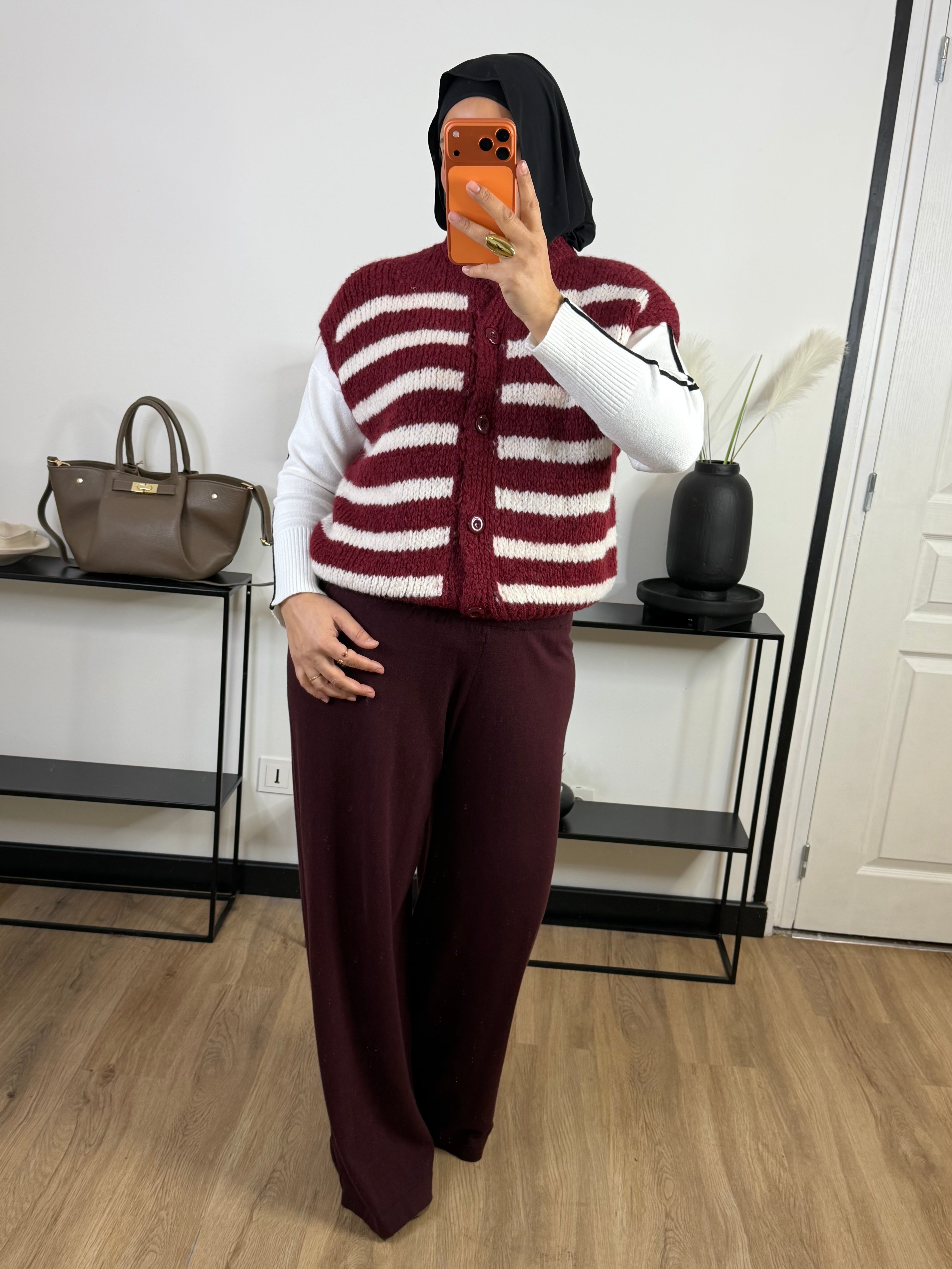 Pull Elydia I rouge bordeaux