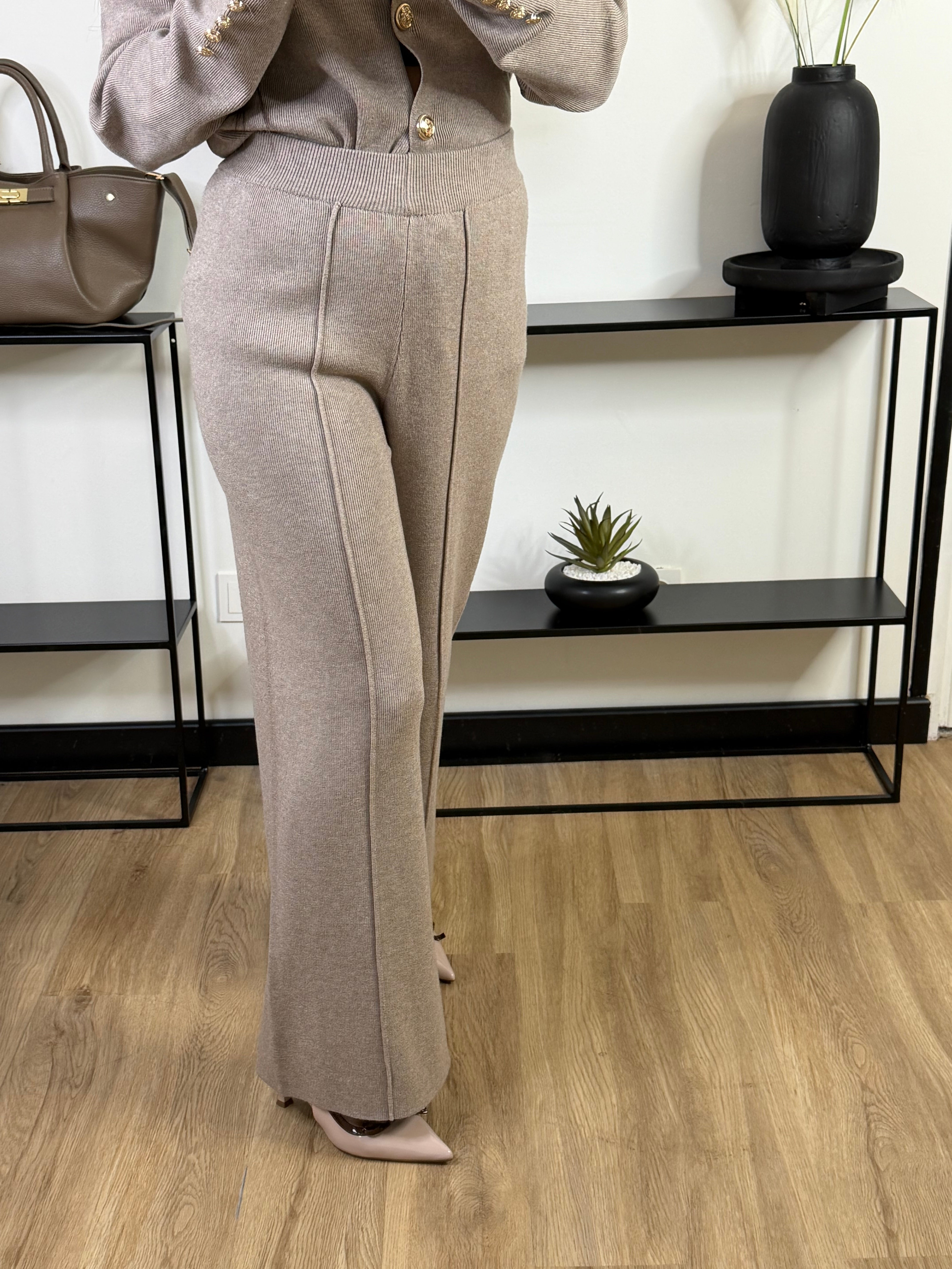 Ensemble maille palazzo Nava | Taupe
