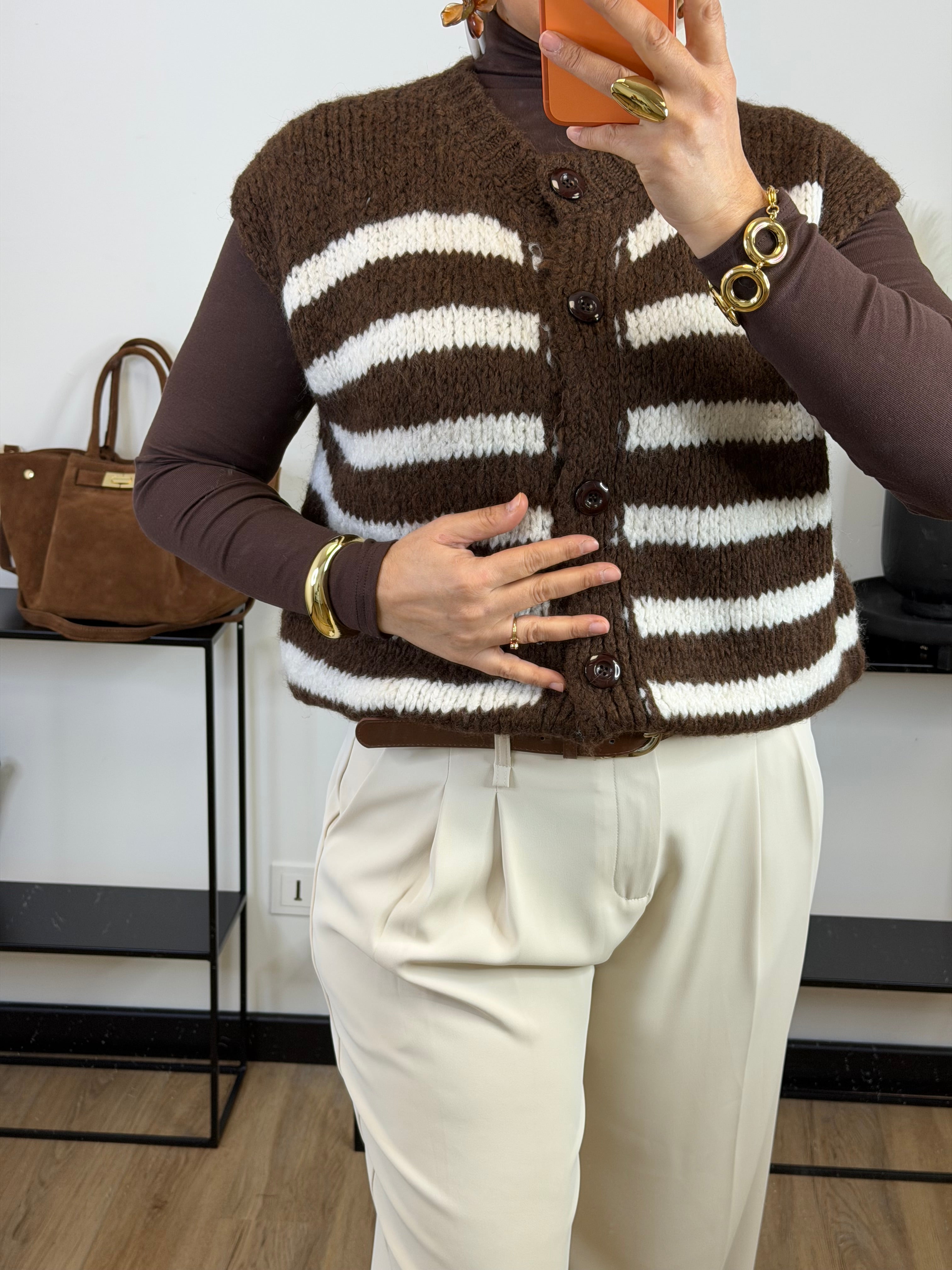 Pull Elydia I marron chocolat