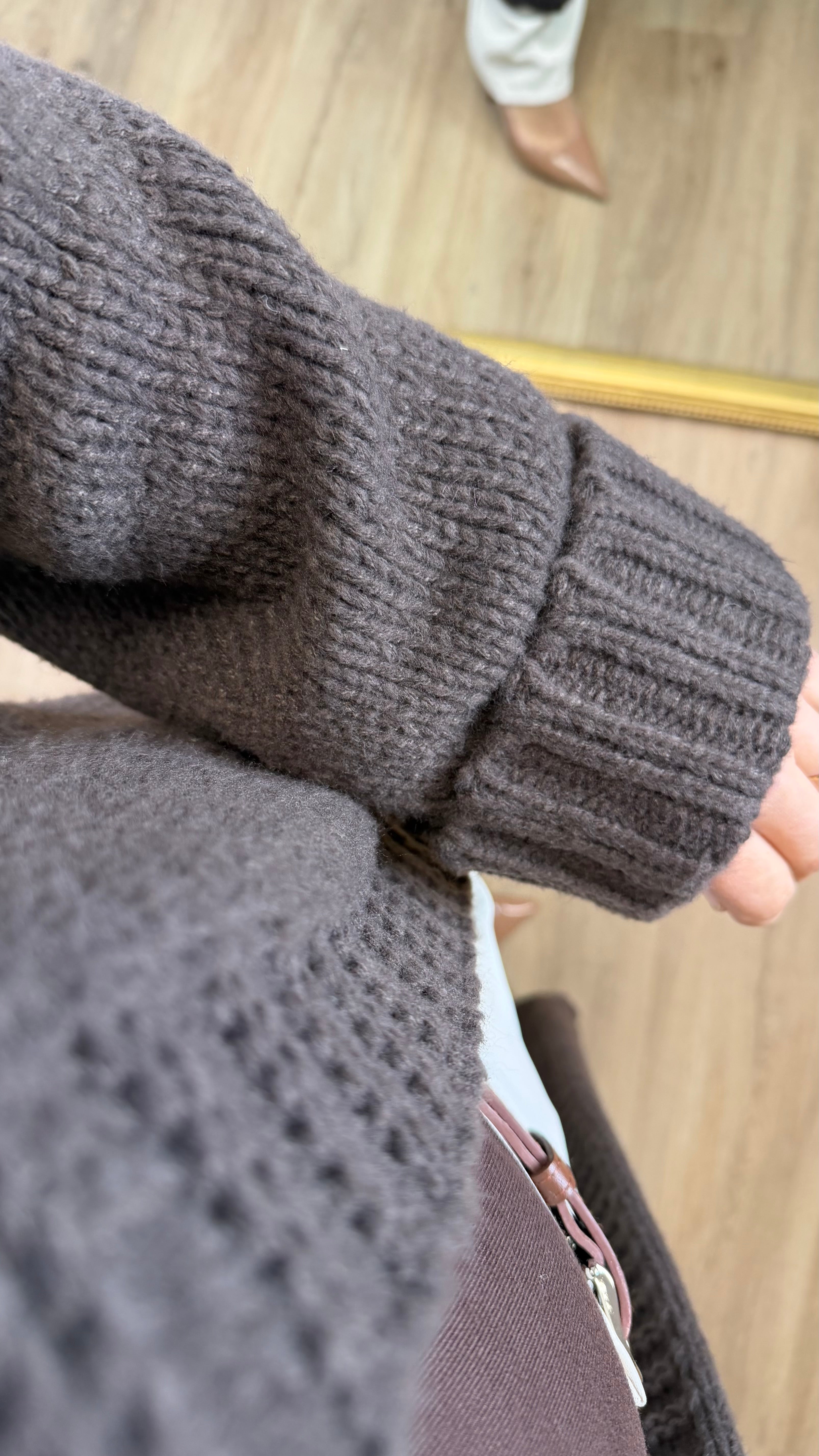 Cardigan Alba I marron chocolat