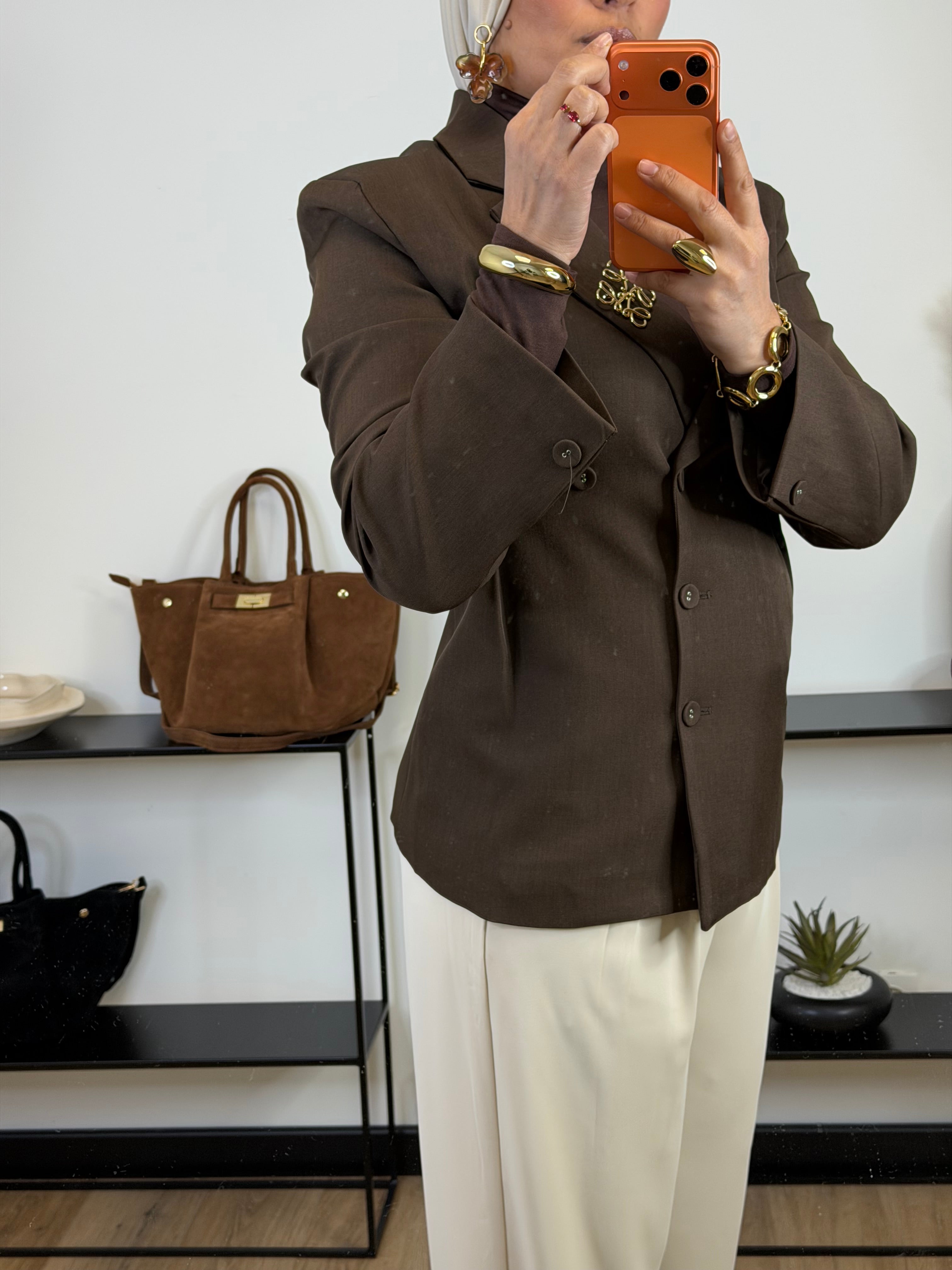 blazer Mocha I marron chocolat