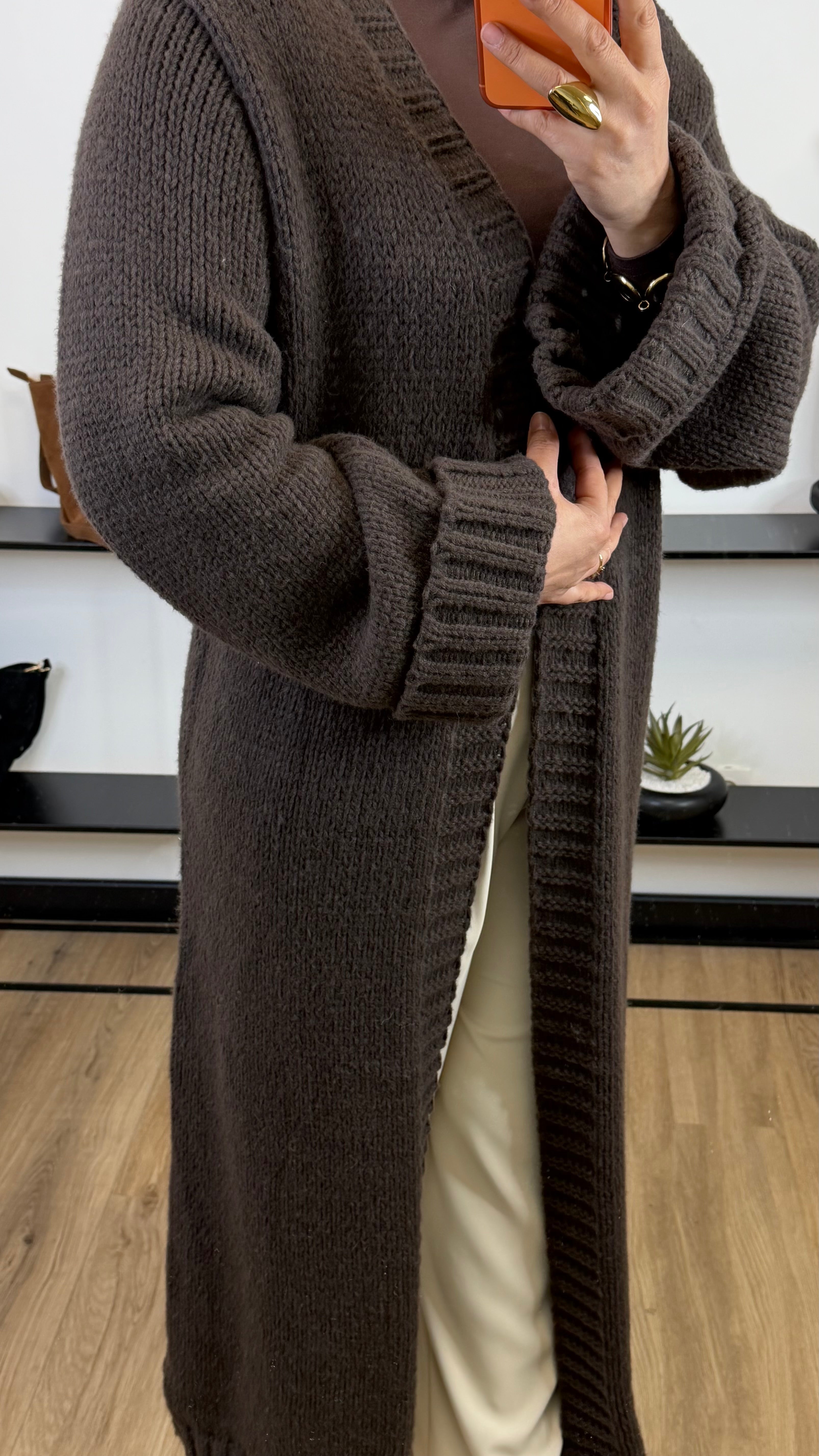 Cardigan Alba I marron chocolat