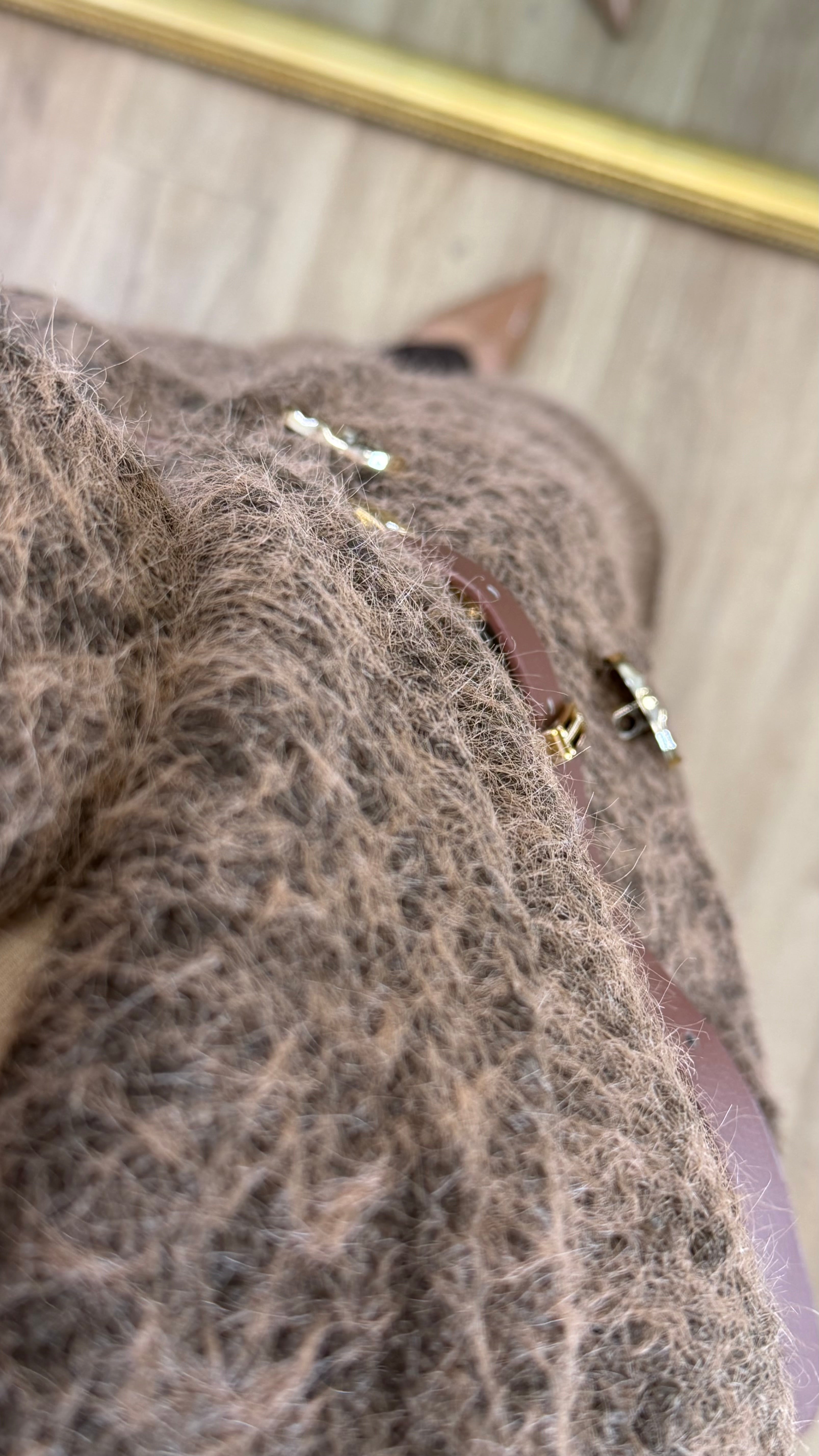 Manteau Louisa ￼I marron chocolat