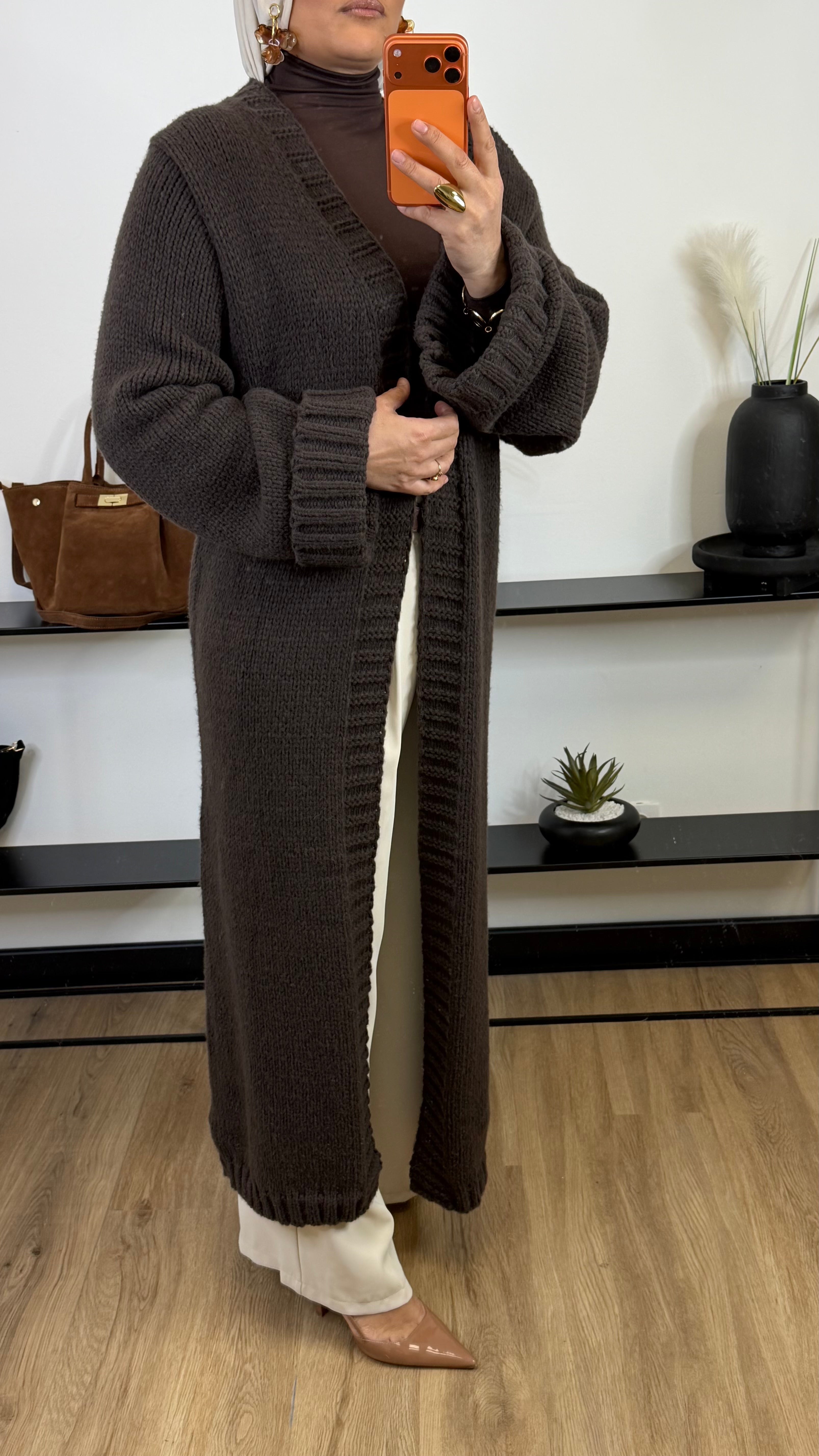 Cardigan Alba I marron chocolat
