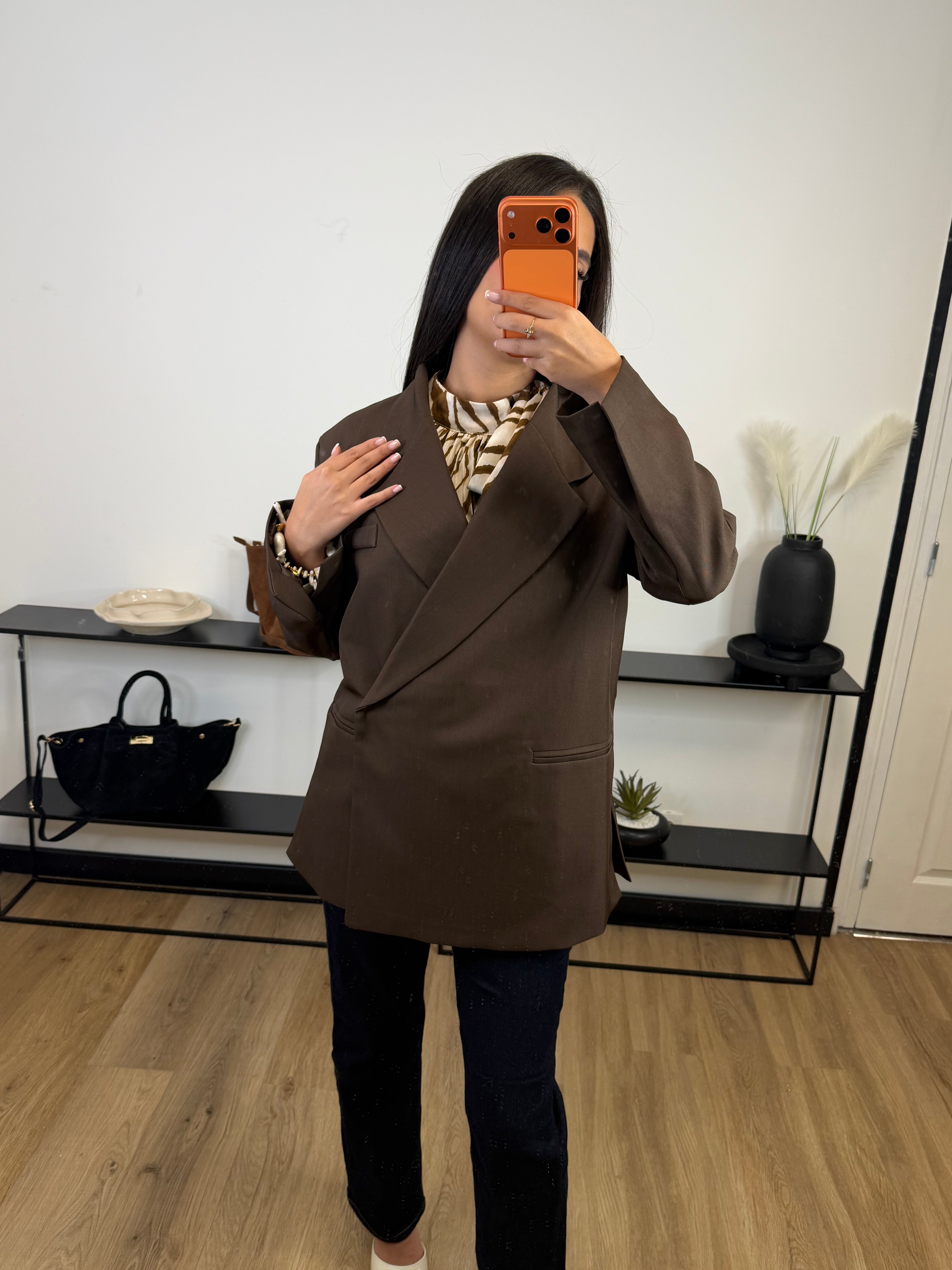 Blazer Éveline I marron chocolat