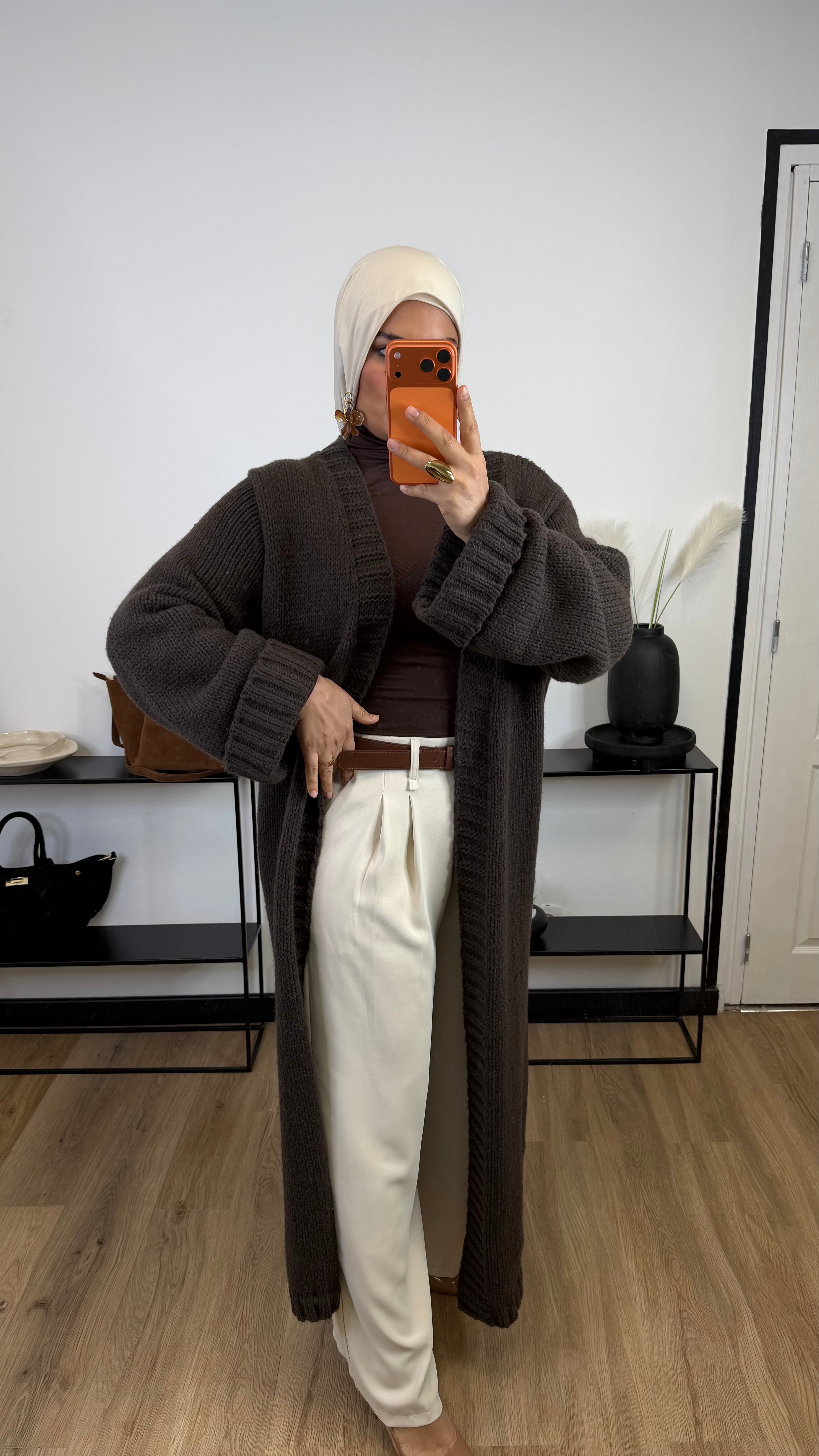 Cardigan Alba I marron chocolat