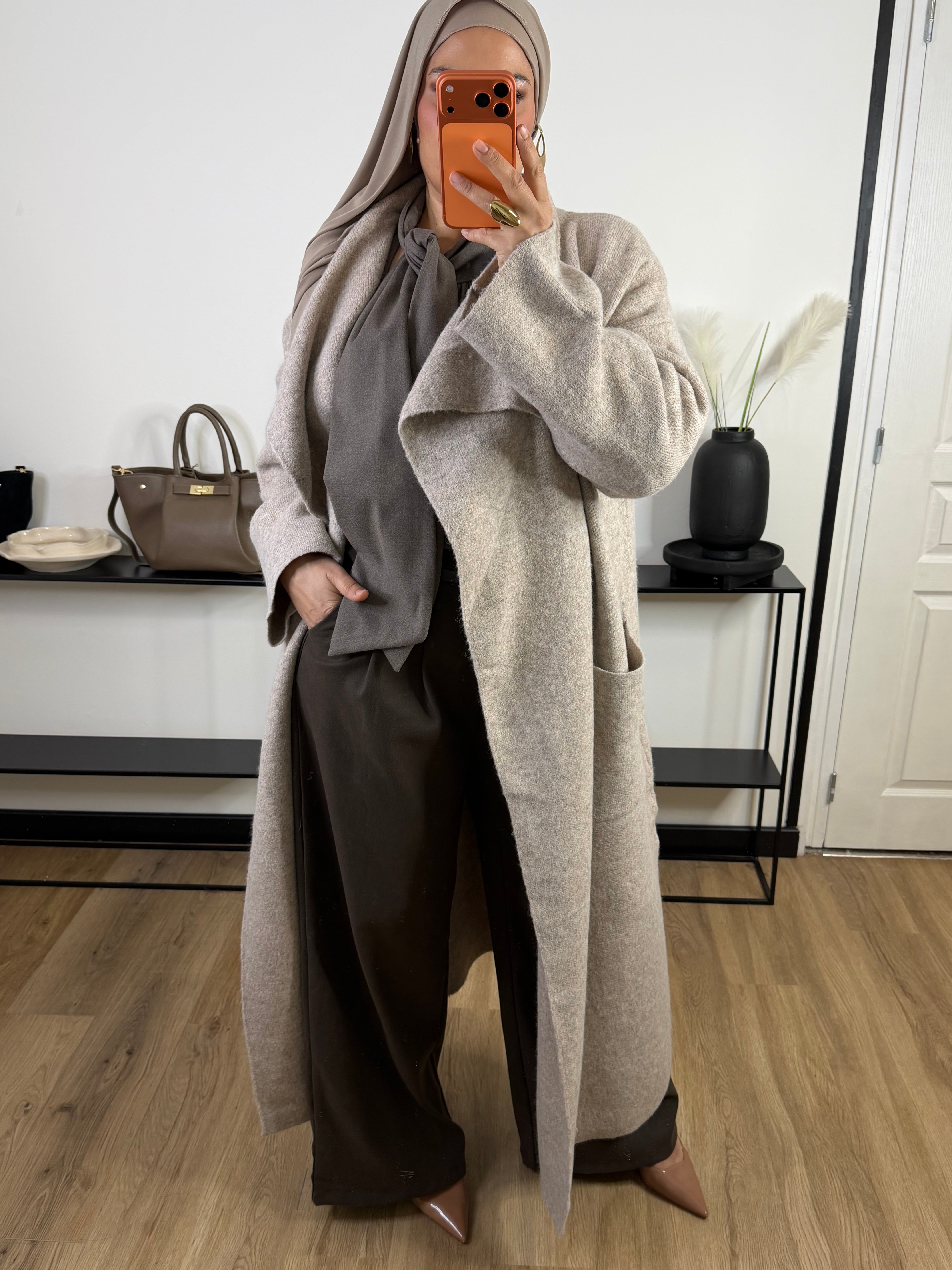 Cardigan Calme I taupe