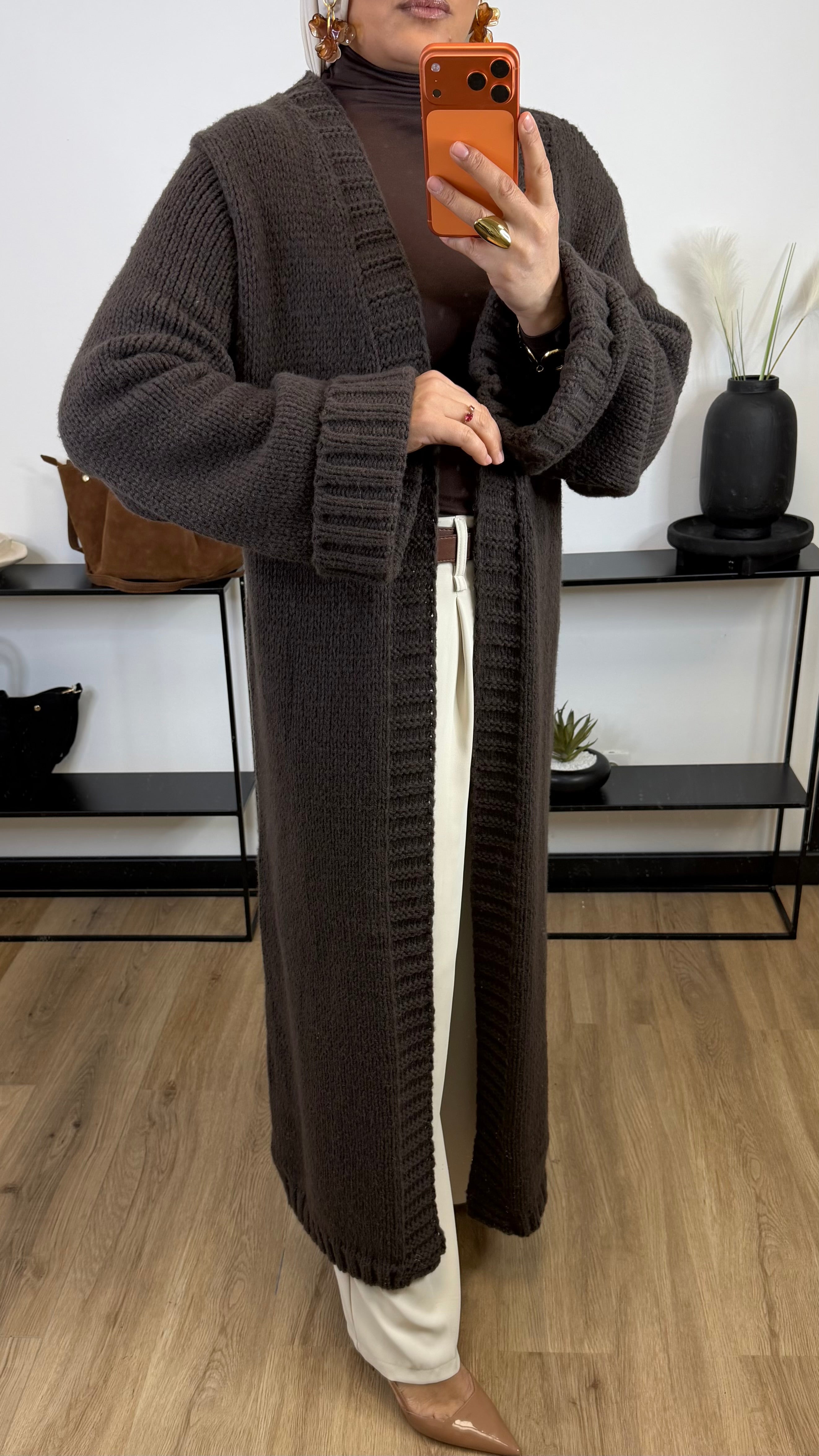 Cardigan Alba I marron chocolat