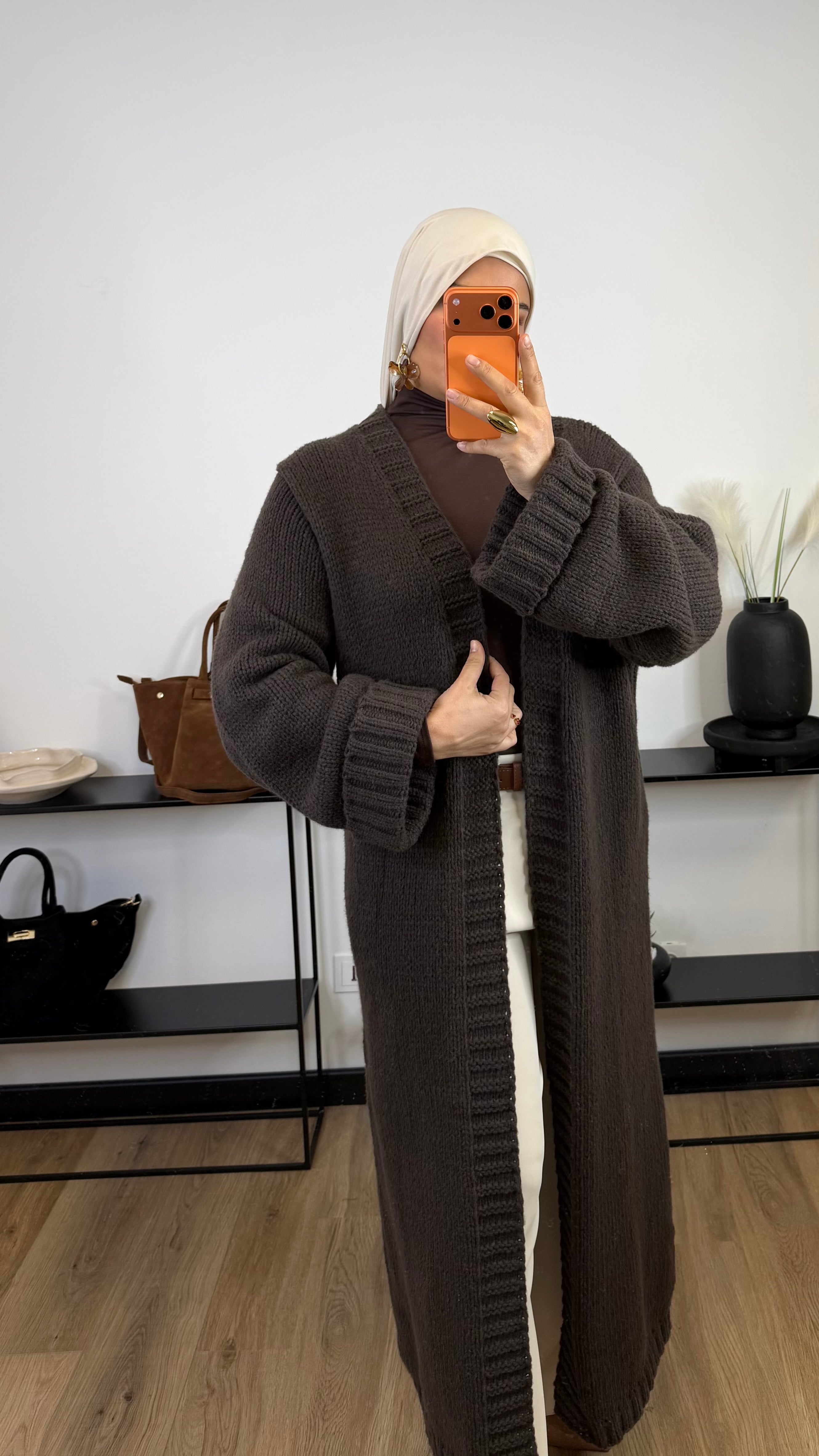 Cardigan Alba I marron chocolat