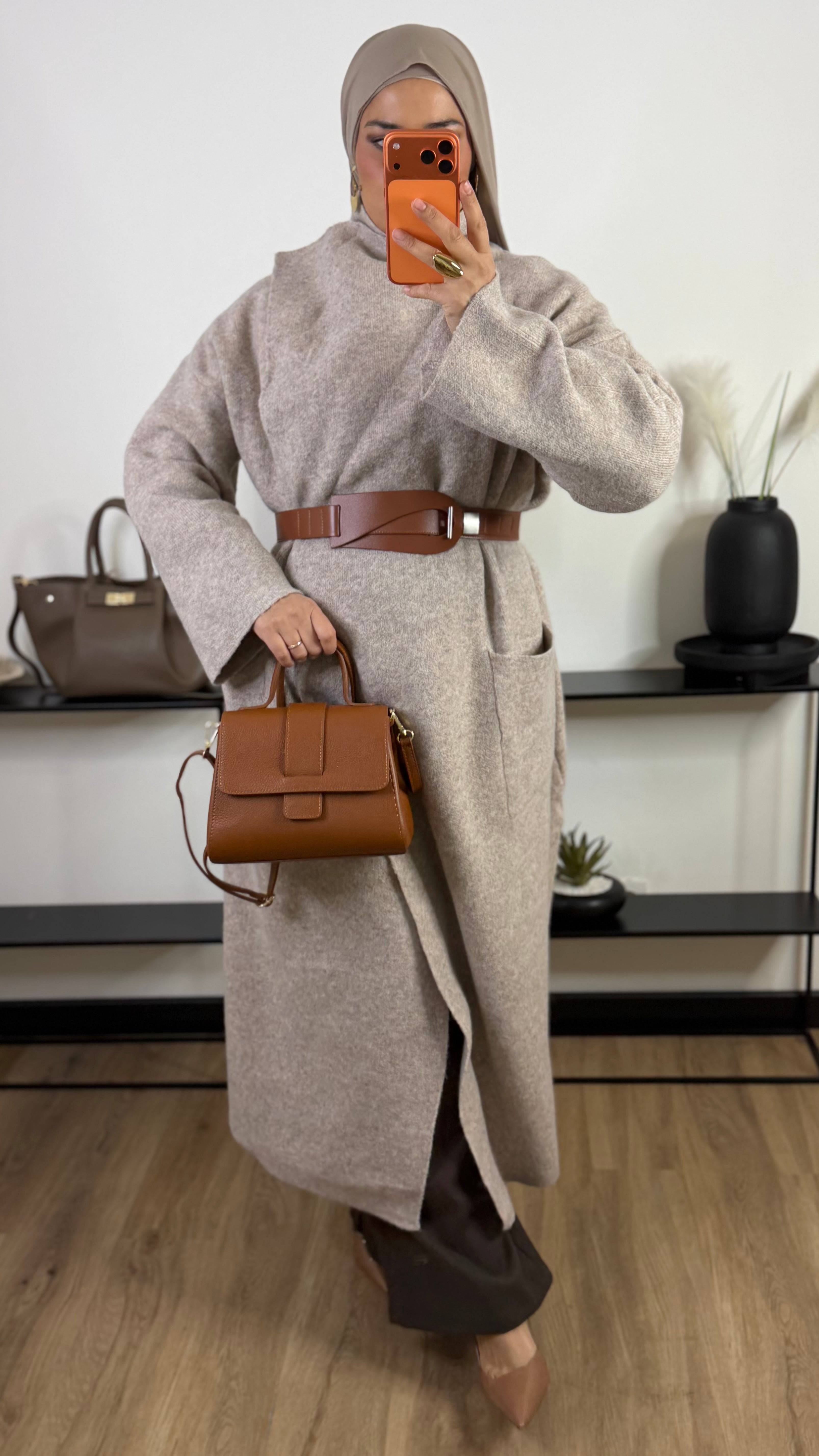 Cardigan Calme I taupe