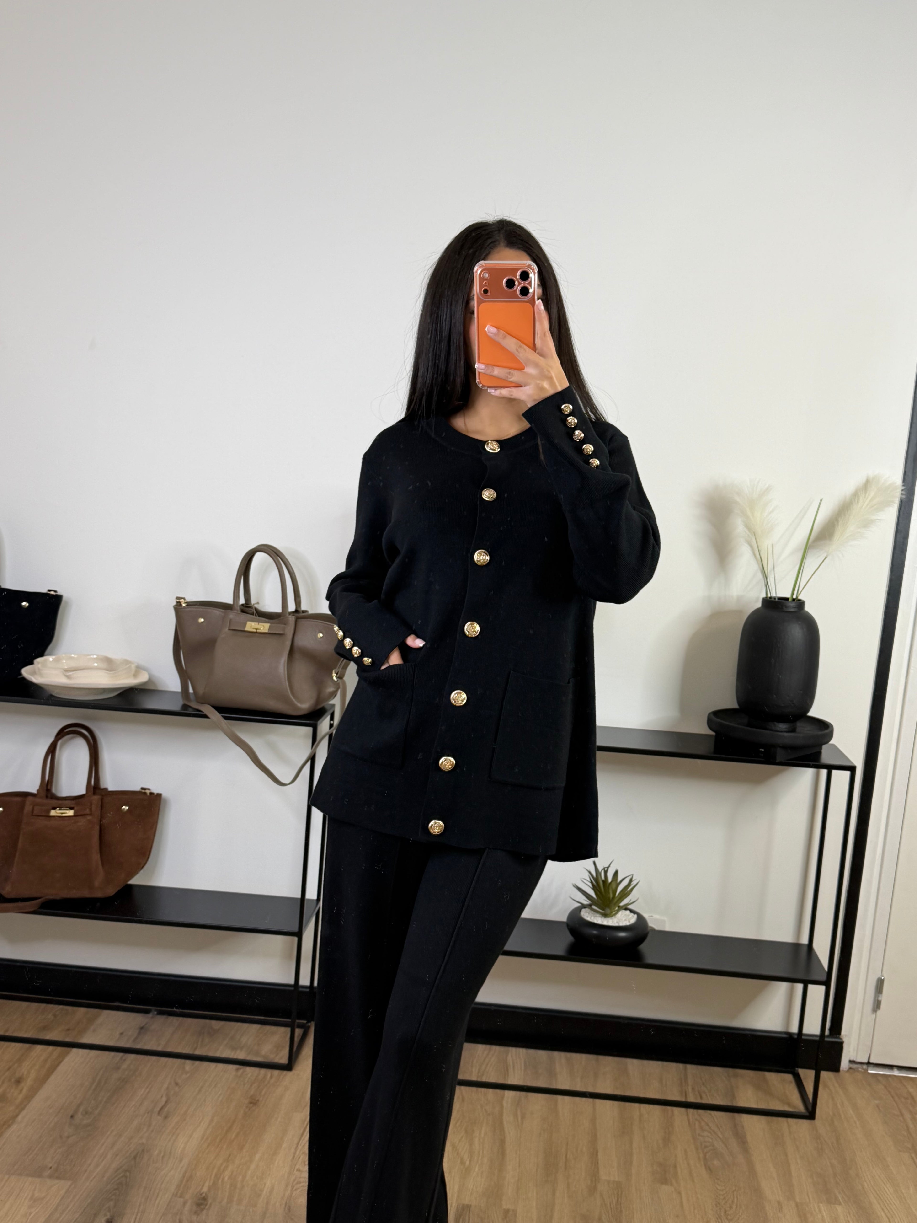 Ensemble maille palazzo Nava | Noir