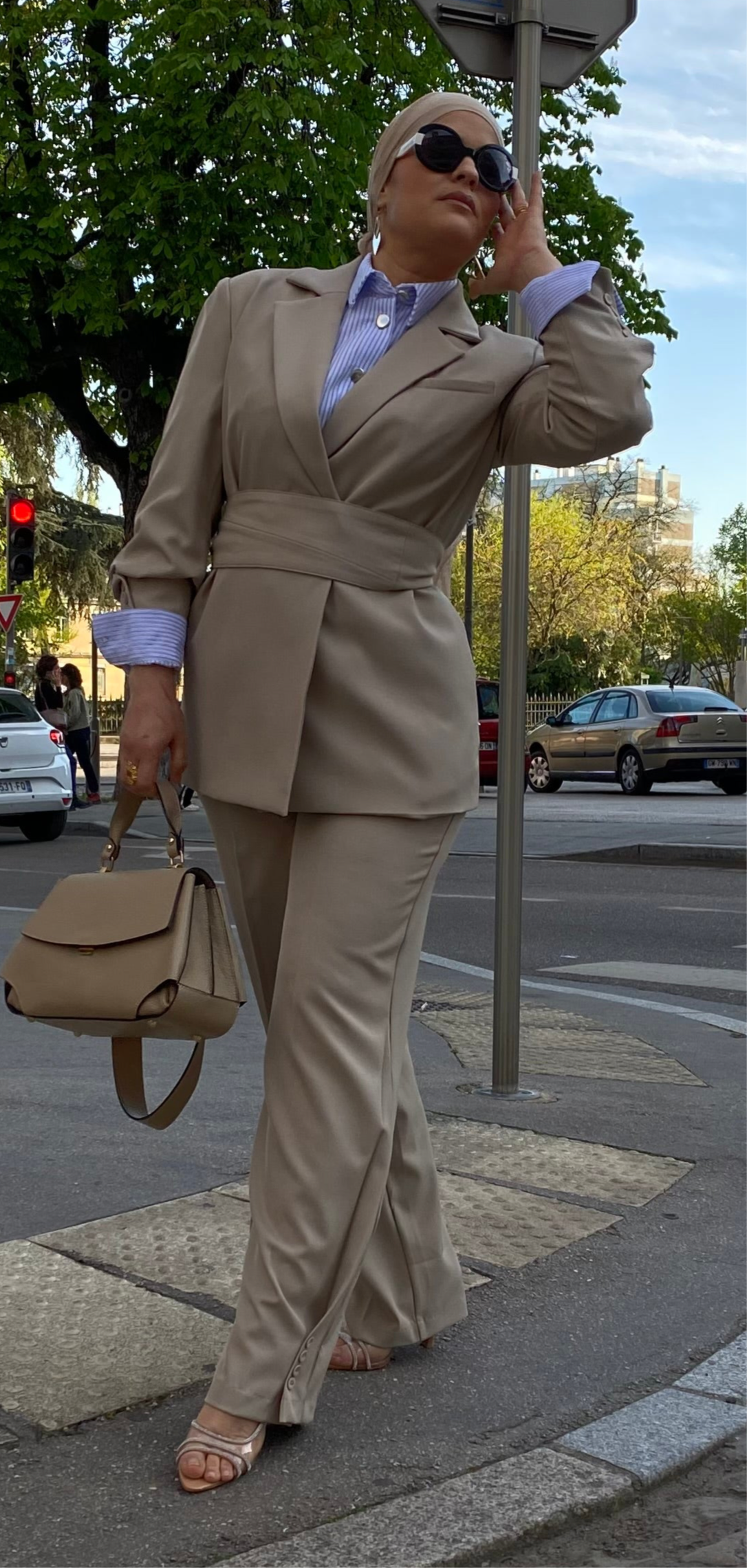 Sac a main Pauline taupe