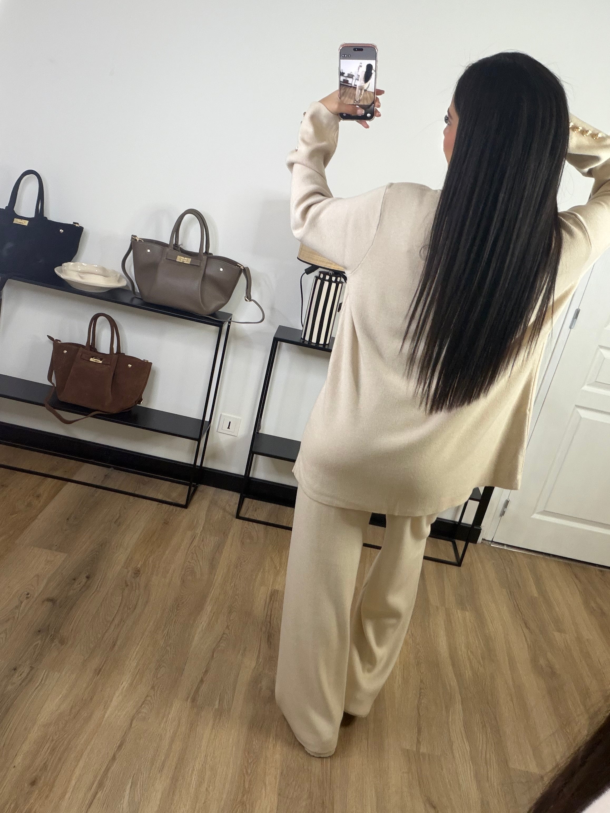 Ensemble maille palazzo Nava | Beige