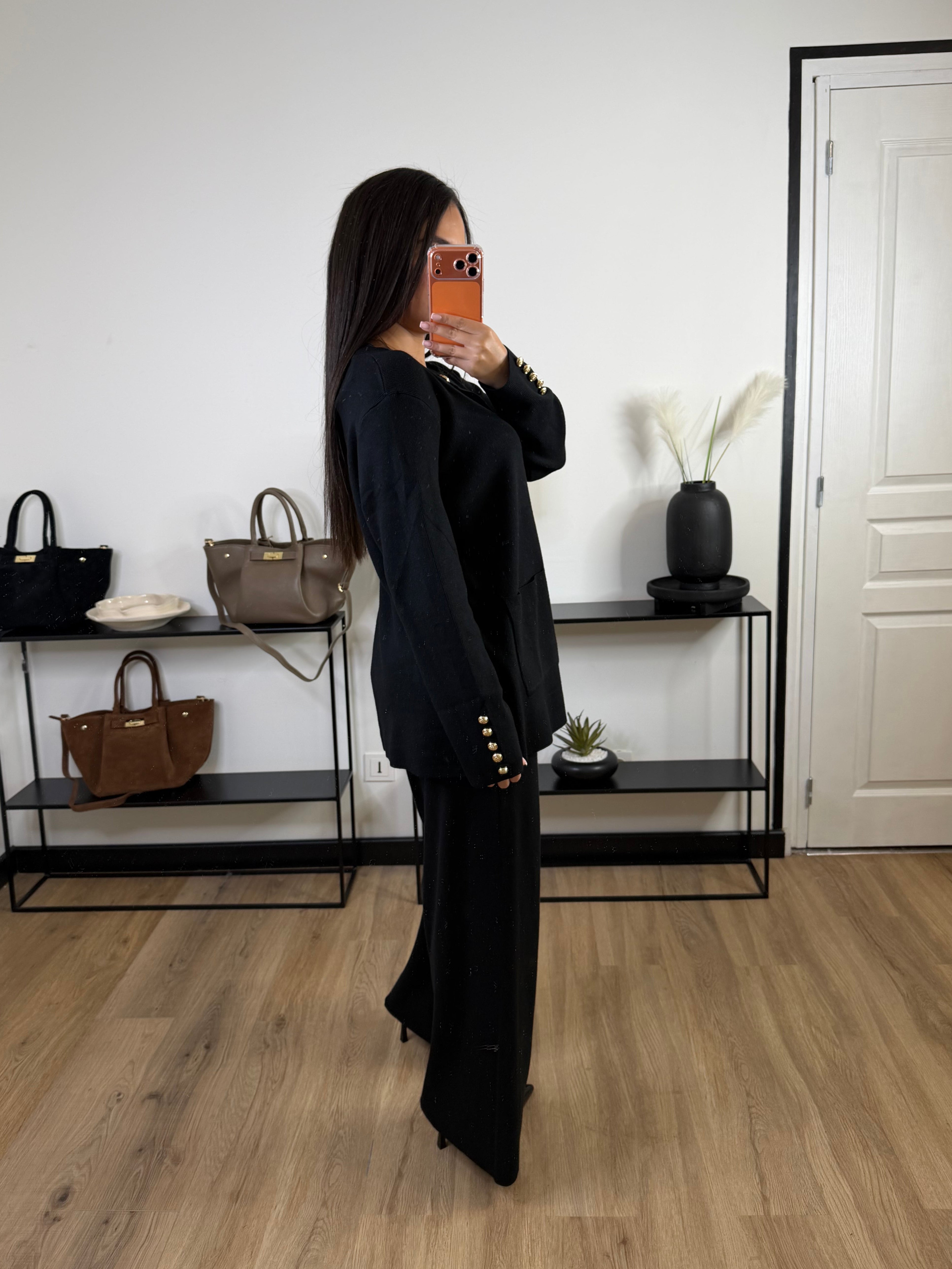 Ensemble maille palazzo Nava | Noir