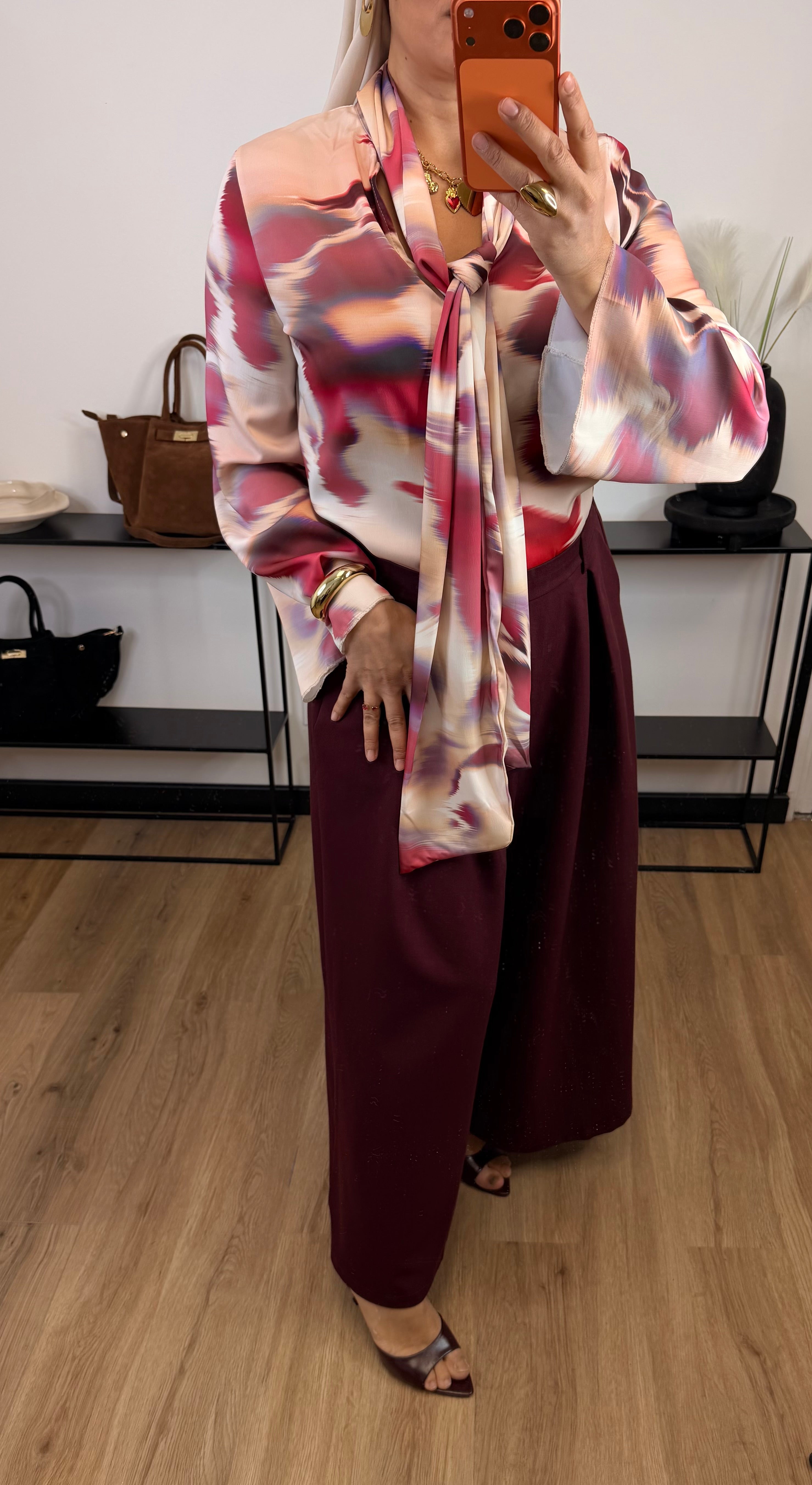 Blouse Brume I rouge bordeaux