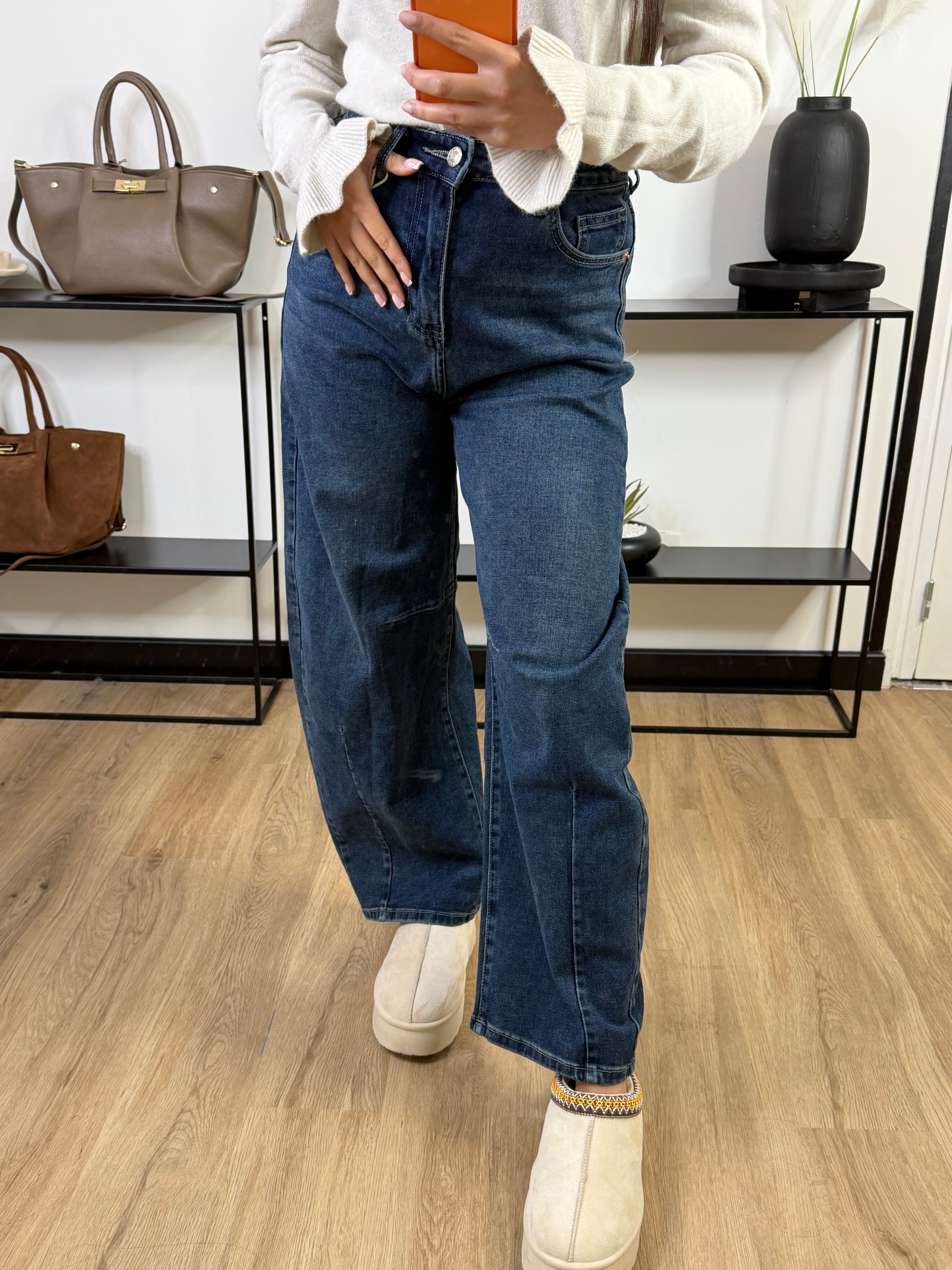 Jean baggy Aden | Bleu foncé