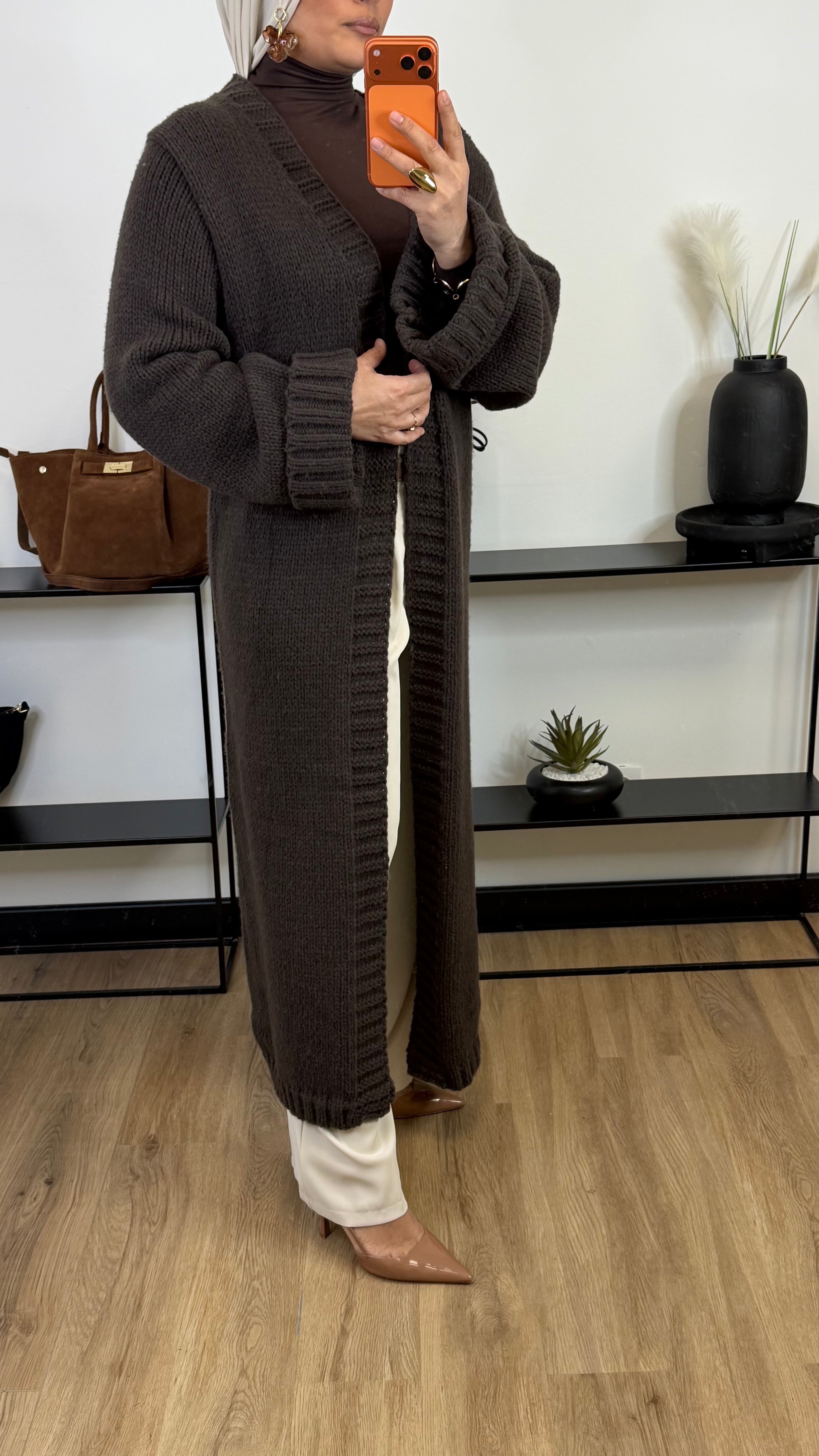 Cardigan Alba I marron chocolat
