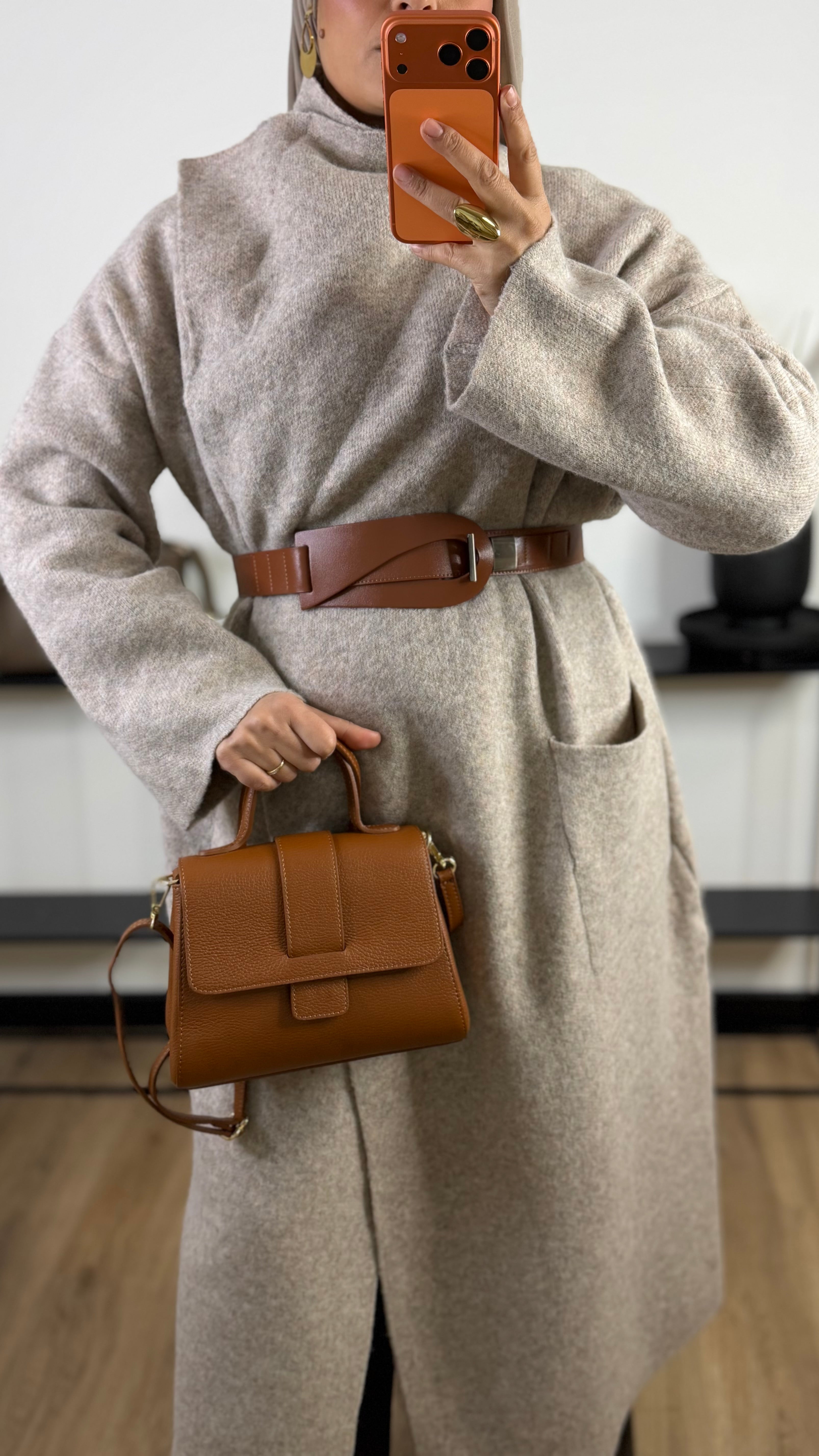 Cardigan Calme I taupe